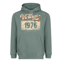 Sage 46 Year Old Vintage 1976 Men Women 46th Birthday Decor Heavyweight Hoodie - minhPixels