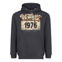 Smoke 46 Year Old Vintage 1976 Men Women 46th Birthday Decor Heavyweight Hoodie - minhPixels