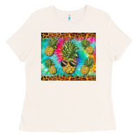 Bone summer pineapple Ladies Tee - BarkalooDesign