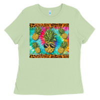 Matcha summer pineapple Ladies Tee - BarkalooDesign