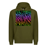 Army Green zebra glitter seamless pattern Premium Hoodie - BundleAndBundleShop