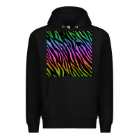 Black zebra glitter seamless pattern Premium Hoodie - BundleAndBundleShop