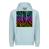 Blue Mist zebra glitter seamless pattern Premium Hoodie - BundleAndBundleShop