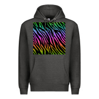 Charcoal Heather zebra glitter seamless pattern Premium Hoodie - BundleAndBundleShop