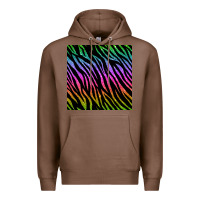 Chestnut zebra glitter seamless pattern Premium Hoodie - BundleAndBundleShop