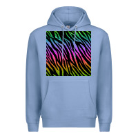 Colony Blue zebra glitter seamless pattern Premium Hoodie - BundleAndBundleShop