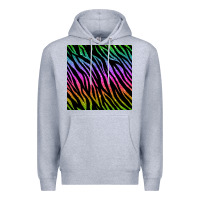 Heather Grey zebra glitter seamless pattern Premium Hoodie - BundleAndBundleShop