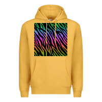 Mustard zebra glitter seamless pattern Premium Hoodie - BundleAndBundleShop
