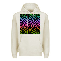Oatmeal Heather zebra glitter seamless pattern Premium Hoodie - BundleAndBundleShop