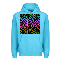 Ocean Blue zebra glitter seamless pattern Premium Hoodie - BundleAndBundleShop