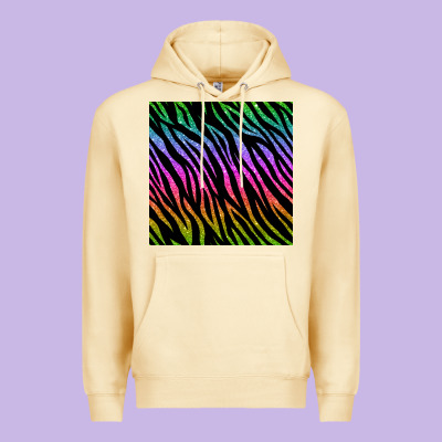 Zebra Glitter Seamless Pattern Premium Hoodie Designed By Bundleandbundleshop