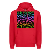 Red zebra glitter seamless pattern Premium Hoodie - BundleAndBundleShop