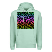 Seafoam zebra glitter seamless pattern Premium Hoodie - BundleAndBundleShop