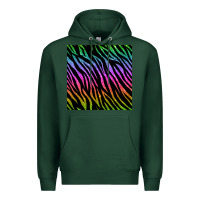 Sports Green zebra glitter seamless pattern Premium Hoodie - BundleAndBundleShop