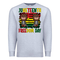 Heather Grey juneteenth freedom day Premium Sweatshirt - Artiststas