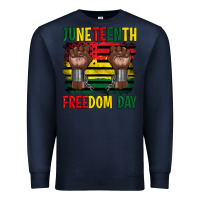 Navy juneteenth freedom day Premium Sweatshirt - Artiststas