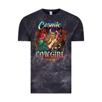Cloud Black Cosmic Cowgirl Vintage Tee - HowdyJamesFarm