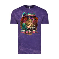 Cloud Purple Cosmic Cowgirl Vintage Tee - HowdyJamesFarm
