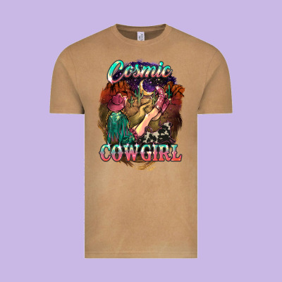 Cosmic Cowgirl Vintage Tee Designed By Howdyjamesfarm