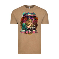 Vintage Coffee Cosmic Cowgirl Vintage Tee - HowdyJamesFarm