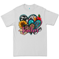 Dove Grey teacher hearts Premium Tee - Jasminsmagicworld