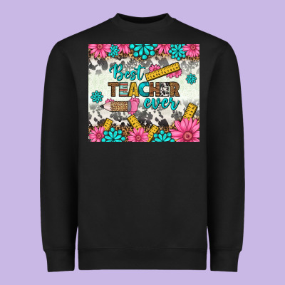 Best Teacher Ever Tumbler Heavyweight Sweatshirt Designed By Bundleandbundleshop