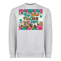 Heather Grey best teacher ever tumbler Heavyweight Sweatshirt - BundleAndBundleShop