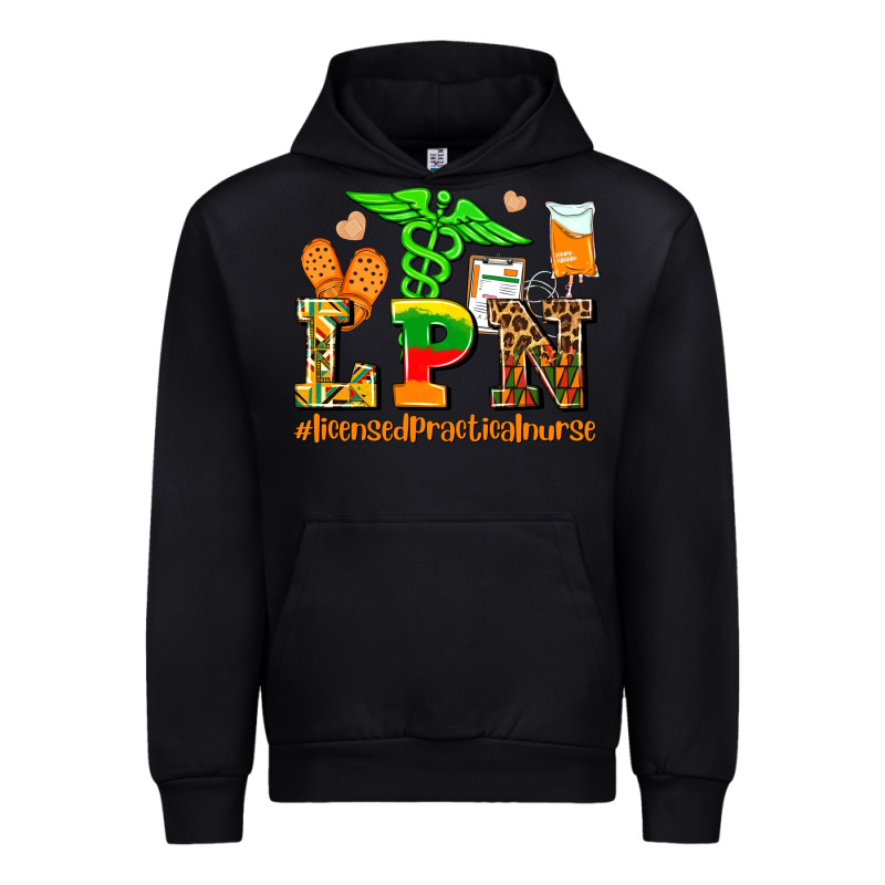 Lpn Juneteenth Licensed Practical Nurse Urban Hoodie by AdoDesignShop | Teevron