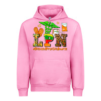 Fuchsia Pink lpn juneteenth licensed practical nurse Urban Hoodie - AdoDesignShop