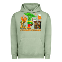 Pigment Oil Green lpn juneteenth licensed practical nurse Urban Hoodie - AdoDesignShop