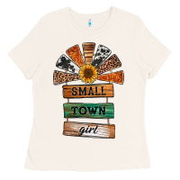 Bone small town girl western windmill wooden boards Ladies Tee - Jasminsmagicworld