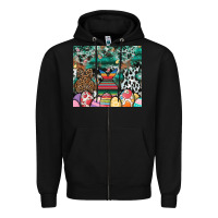 Black easter Zipper Hoodie - CowhideDigitalArt