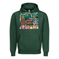 Sports Green easter Zipper Hoodie - CowhideDigitalArt