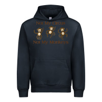 Navy Womens Not My Circus Not My Monkeys Gifts - Funny Political Novelty V- Urban Hoodie - minhPixels