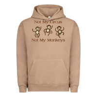 Pigment Burro Womens Not My Circus Not My Monkeys Gifts - Funny Political Novelty V- Urban Hoodie - minhPixels