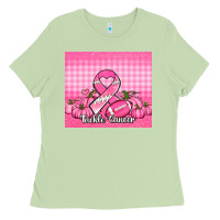 Matcha tackle cancer pumpkins football and ribbon Ladies Tee - Jasminsmagicworld
