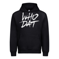Black Who Dat GIFT Urban Hoodie - minhPixels