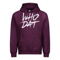 Mauve Wine Who Dat GIFT Urban Hoodie - minhPixels