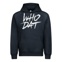 Navy Who Dat GIFT Urban Hoodie - minhPixels