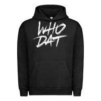 Pigment Black Who Dat GIFT Urban Hoodie - minhPixels