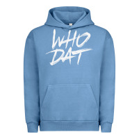 Pigment Pebble Blue Who Dat GIFT Urban Hoodie - minhPixels