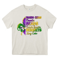 Mardi Gras Parades Beads French Quarter Beignets K Heavy Core Tee | Teevron