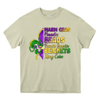 Mossy mardi gras parades beads french quarter beignets k Heavy Core Tee - LillyAllenDesigns