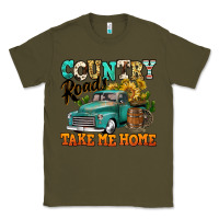 Army Green country roads take me home vintage truck Classic Tee - Jasminsmagicworld