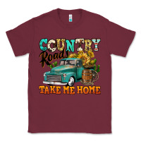 Burgundy country roads take me home vintage truck Classic Tee - Jasminsmagicworld