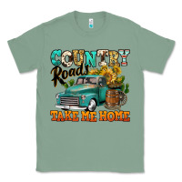 Sage country roads take me home vintage truck Classic Tee - Jasminsmagicworld