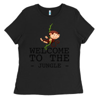Black Welcome To The Jungle Ladies Tee - Bettercallsaul
