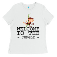 White Welcome To The Jungle Ladies Tee - Bettercallsaul