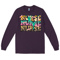 Plum Nurse Nurse Nurse Long Sleeve Tee - CowGirlArtShop