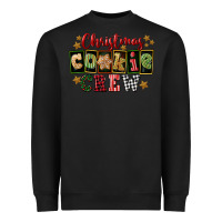 Black Christmas cookie crew Heavyweight Sweatshirt - FaDigitalArtStudio